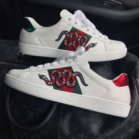 tenis gucci snake replica|gucci ace shoes authentic.